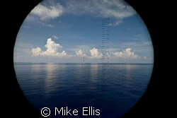 Dead Calm in the "Tong of the ocean" Bahamas through a pa... by Mike Ellis 